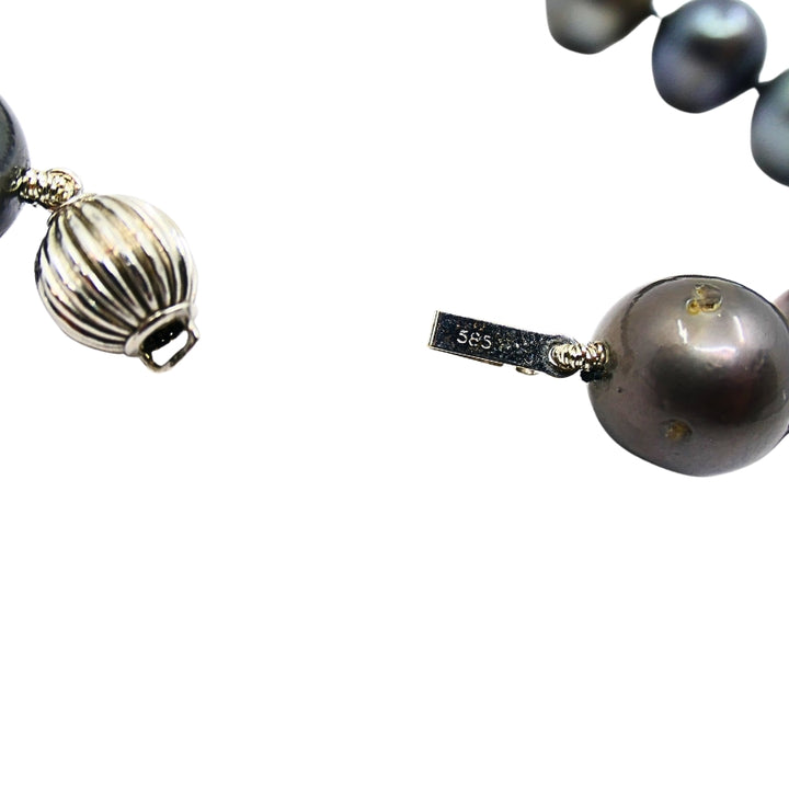 Tahitian Pearl Necklace 14k Gold Clasp