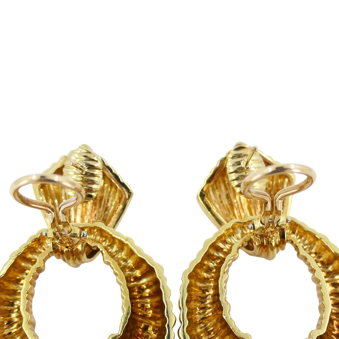 Van Cleef & Arpels 18k Gold Door Knocker Earrings