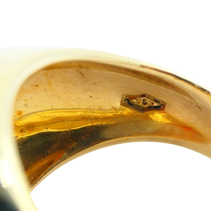 H. Stern Coral Ring 18k Gold Vintage Jewelry