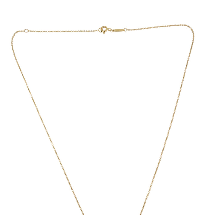 Tiffany & Co. Charm Pendant Necklace 18k Gold Diamond Ampersand Original Box