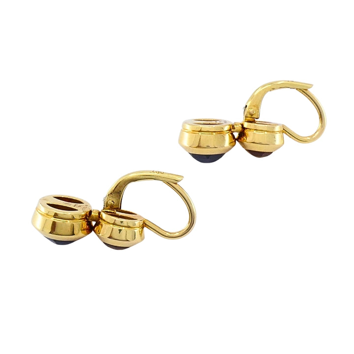 Tiffany & Co. 18k  Gold Garnet Citrine Drop Earrings