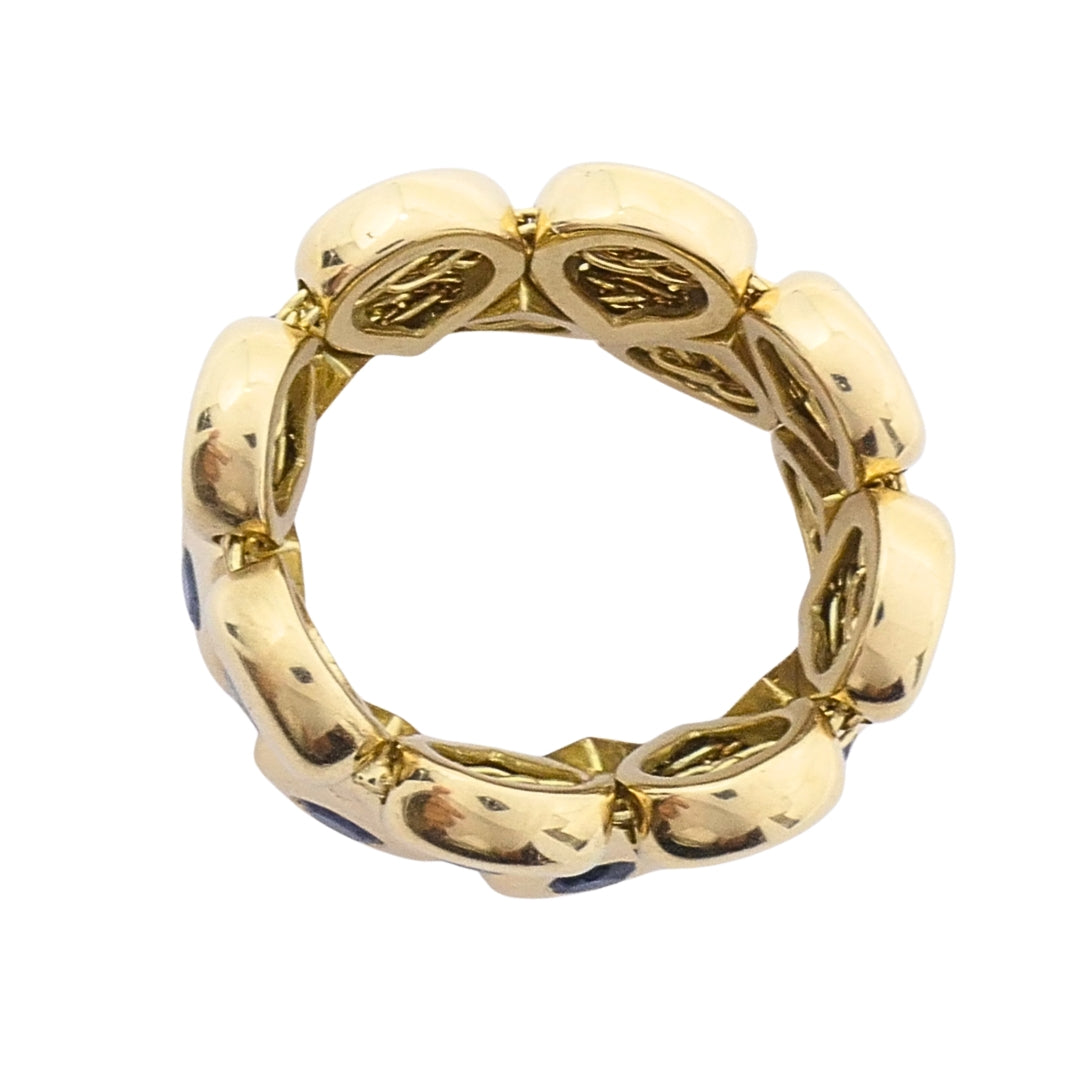 Chaumet Paris Tsouka 18k Gold Flexible Sapphire Teardrop Ring