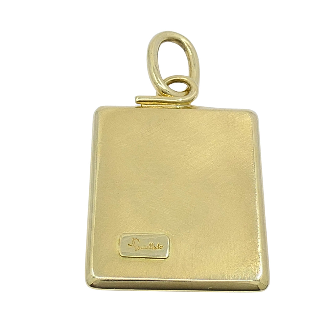 Pomellato 18k Gold Diamond Taurus Zodiac Pendant