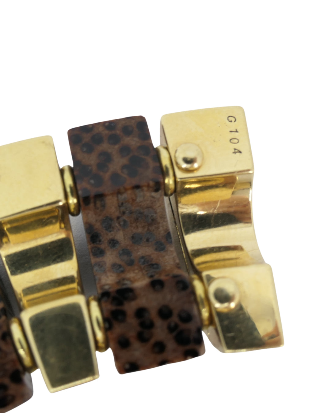 18k Gold Necklace Leopard Wood Attributed to Aletto Brothers