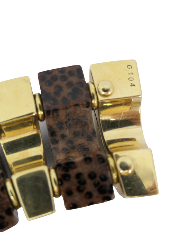 18k Gold Necklace Leopard Wood Attributed to Aletto Brothers