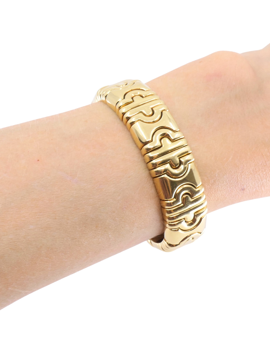 Bvlgari 18k Bulgari Cuff Parentesi Bracelet Size Small