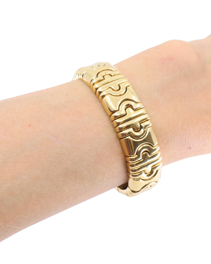 Bvlgari 18k Bulgari Cuff Parentesi Bracelet Size Small