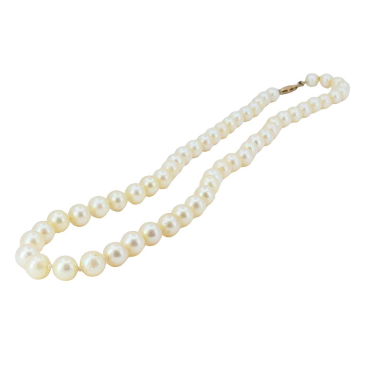 Vintage 14k Gold Cultured South Sea Pearl Strand Necklace