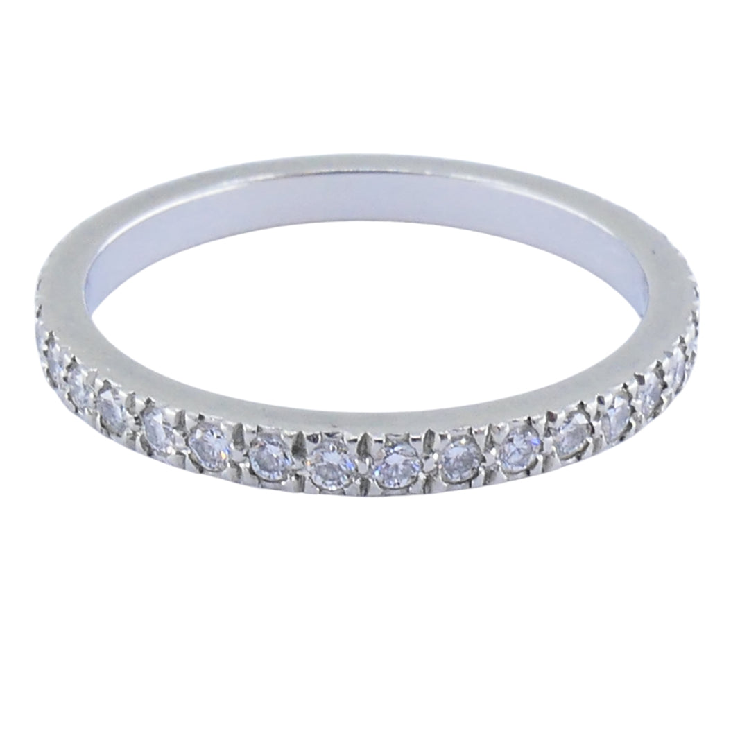 Vintage Tiffany & Co. Diamond Band Platinum Size 5.5 (51)