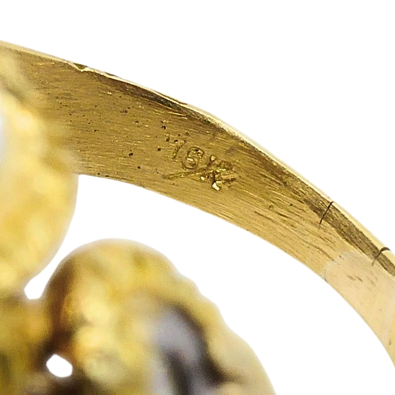 Vintage Diamond Dome Ring 18k Gold
