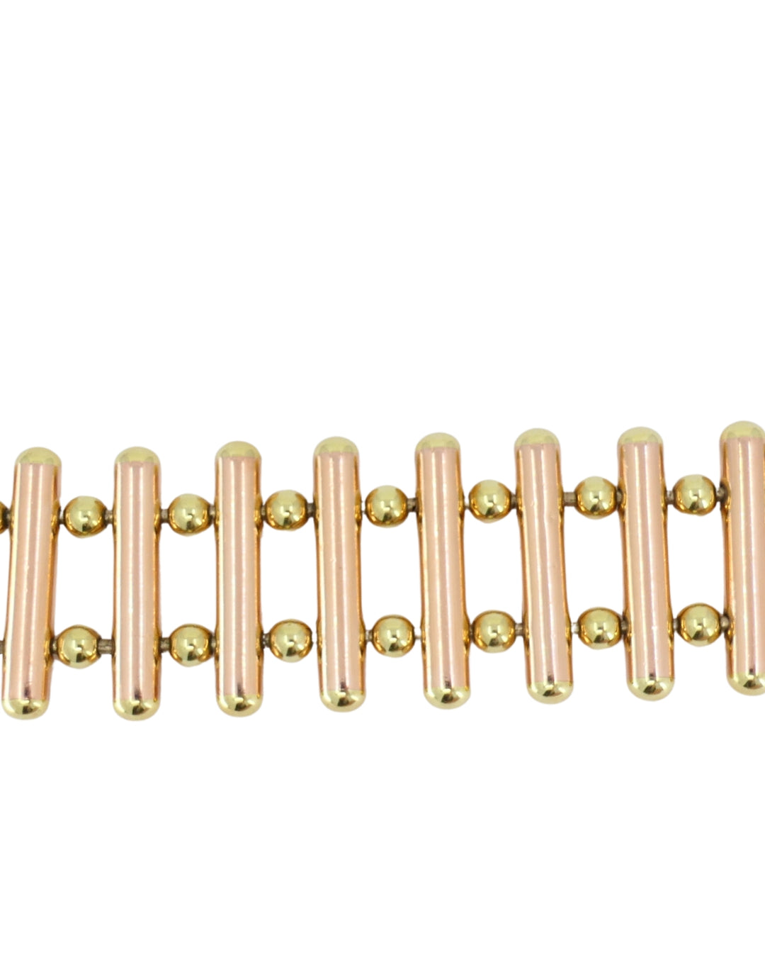 Cartier Retro 14k Gold Bracelet Yellow and Rose Gold
