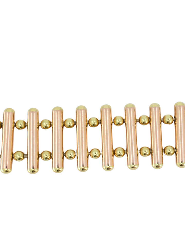 Cartier Retro 14k Gold Bracelet Yellow and Rose Gold