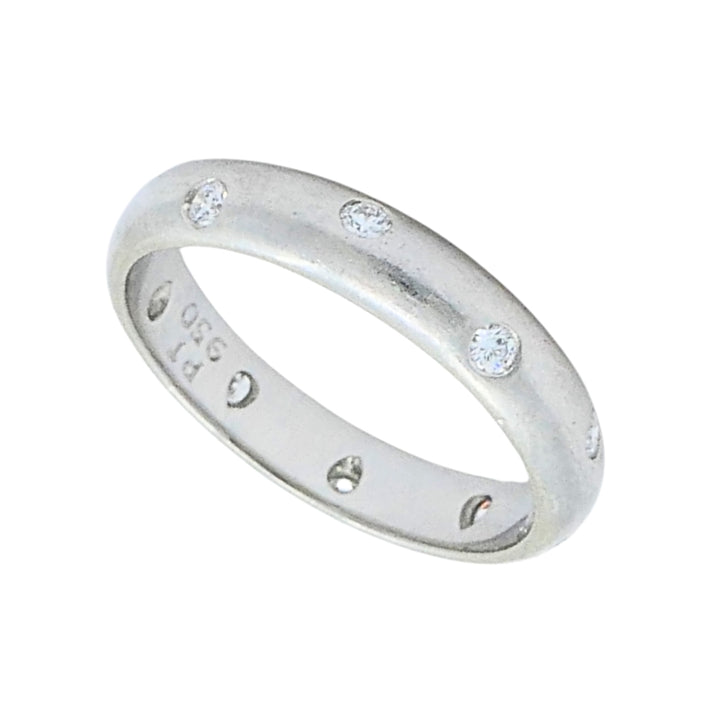 Tiffany & Co. Diamond Platinum Etoile Band Ring