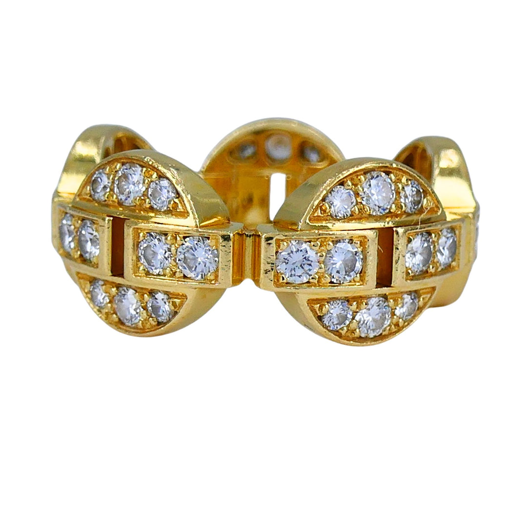 Cartier Maillon 18k Gold Diamond Band Ring
