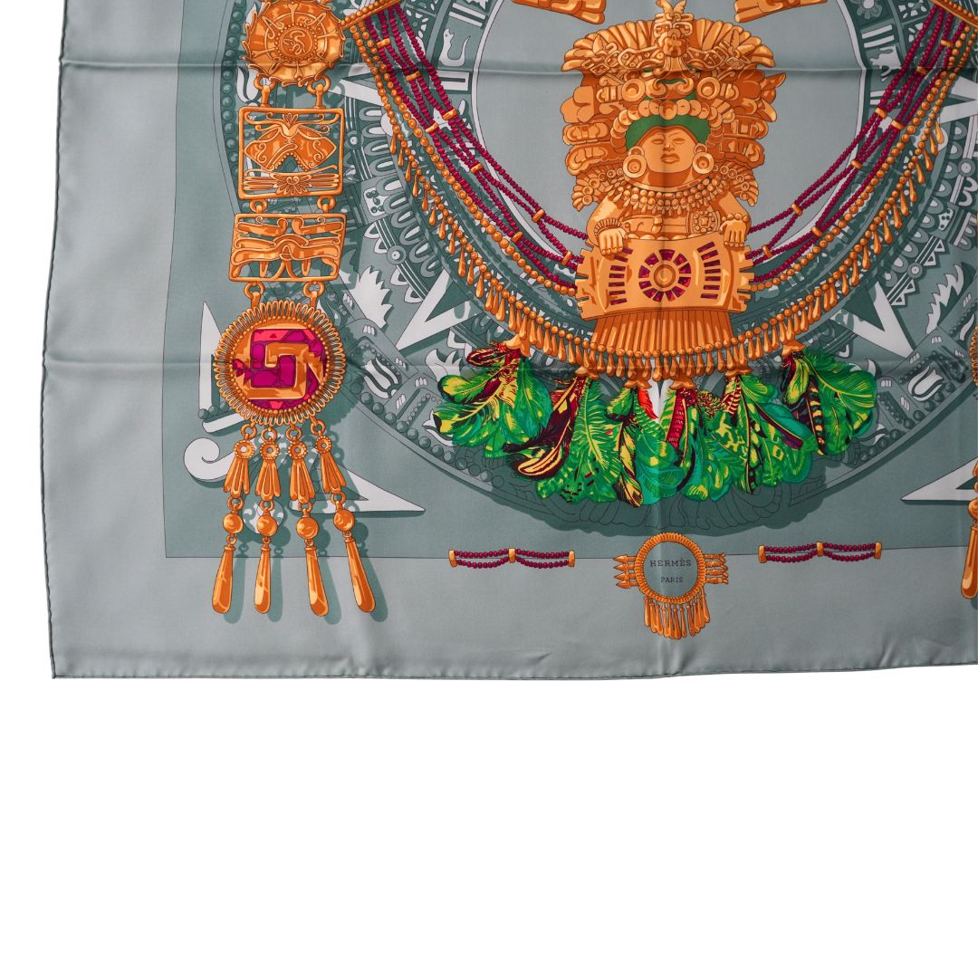 Hermès Paris 'Mexique' Silk Scarf by Caty Latham