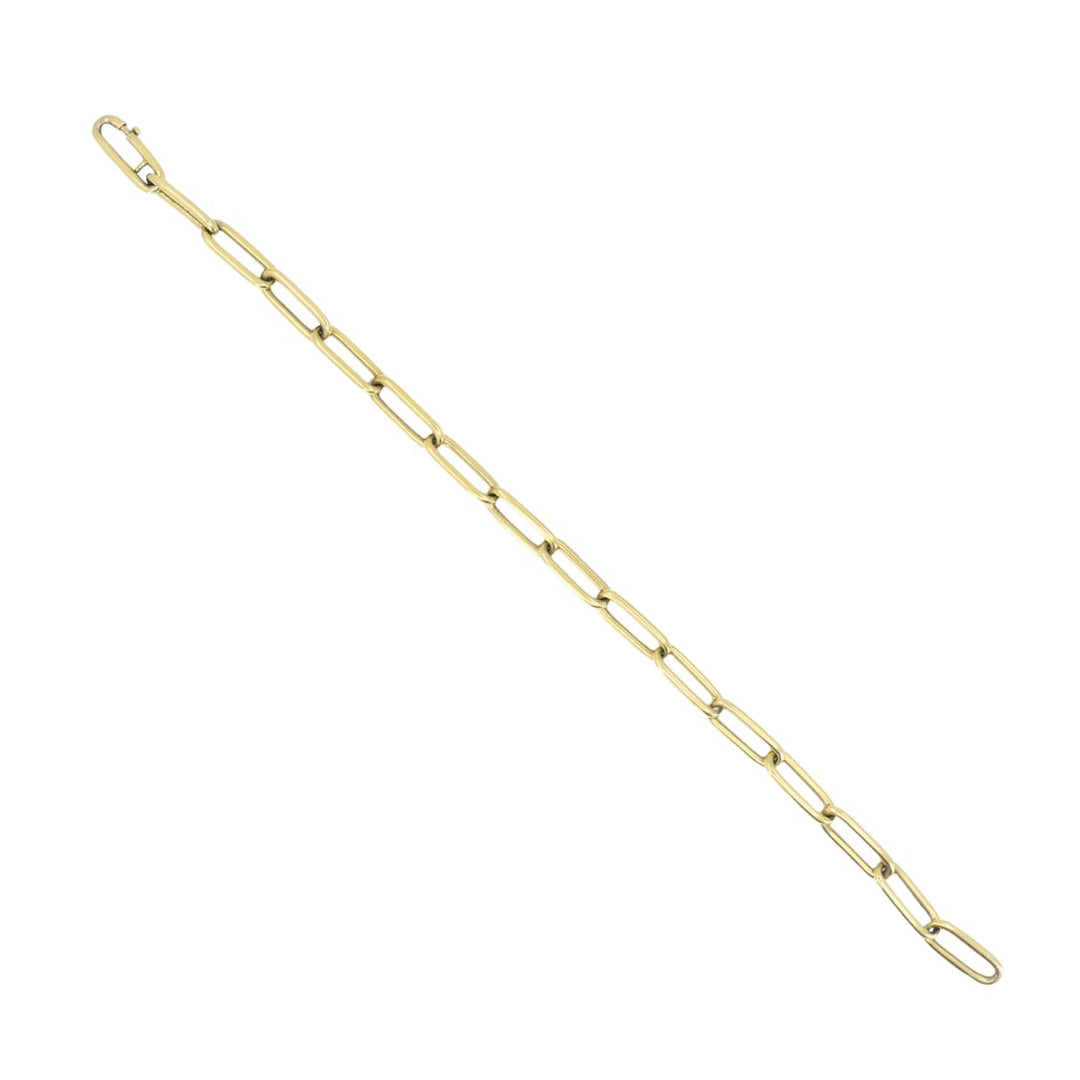 Vintage 14k Gold Paperclip Link Bracelet