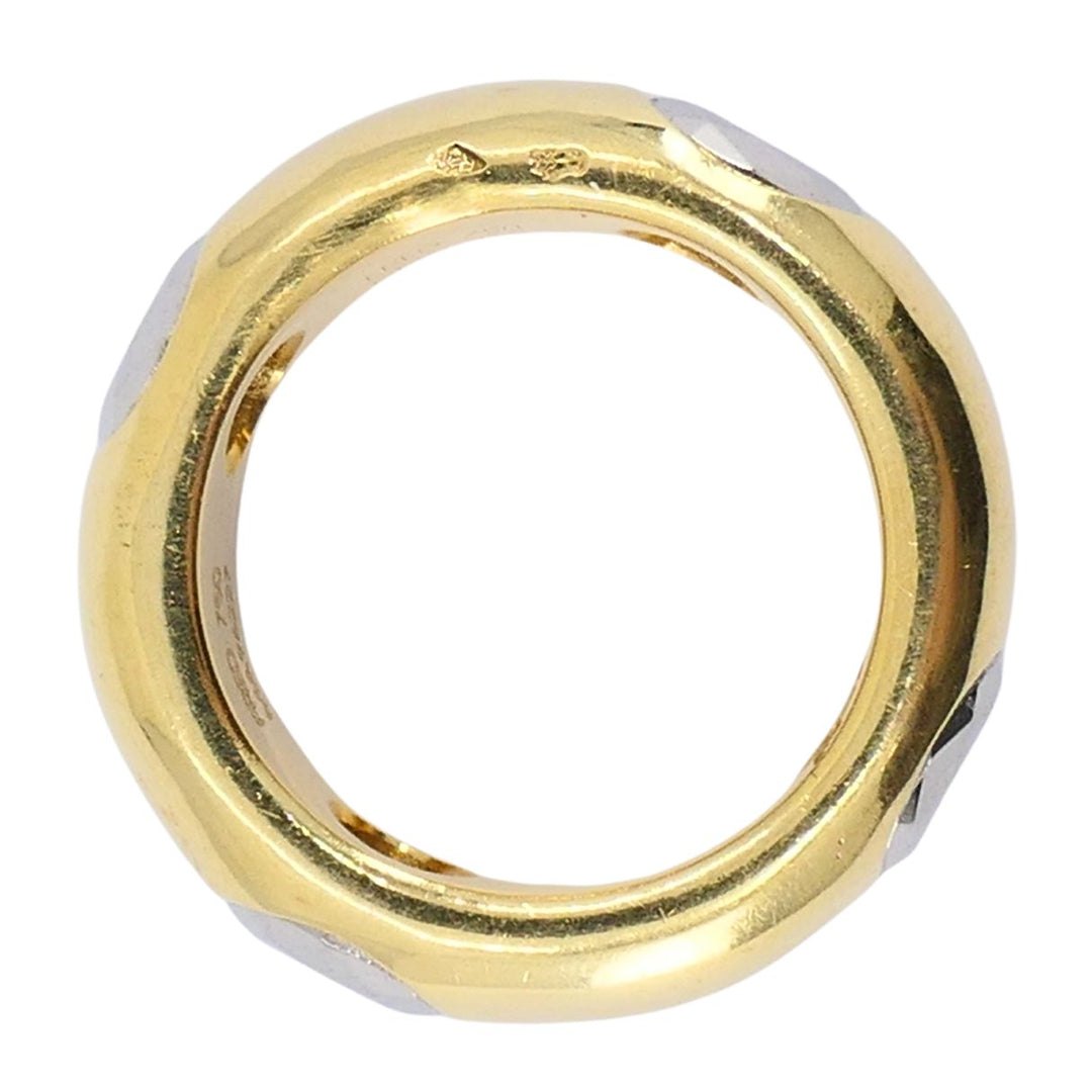 FRED Paris 18k Gold Hematite Vintage Band Ring