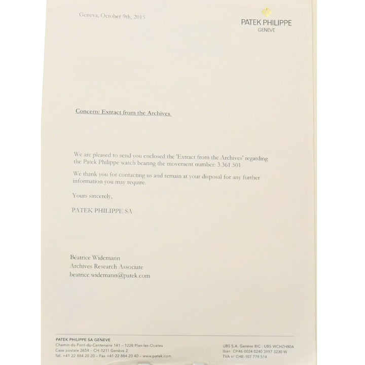 Patek Philippe 5101P 10-Day Tourbillon Platinum Watch Original Strap