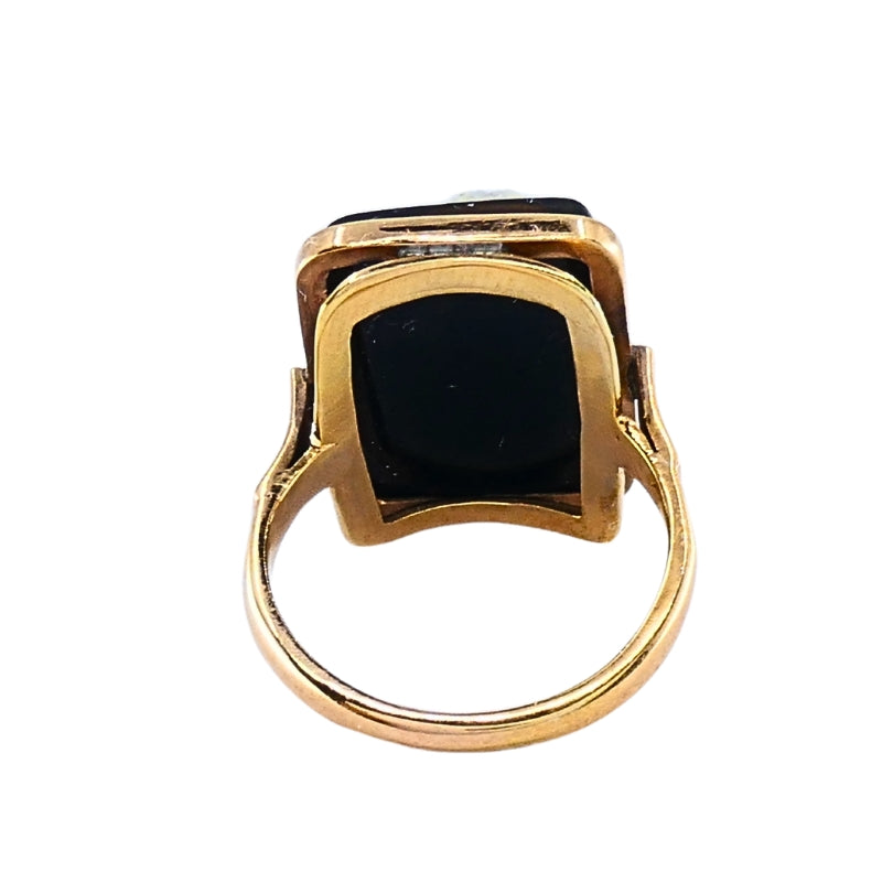 Antique Ring 14k Carved Cameo