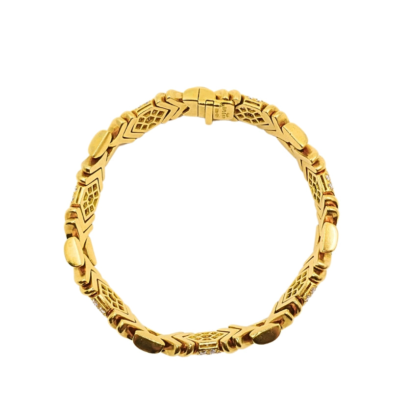 Bvlgari Bulgari Diamond 18k Gold Bracelet