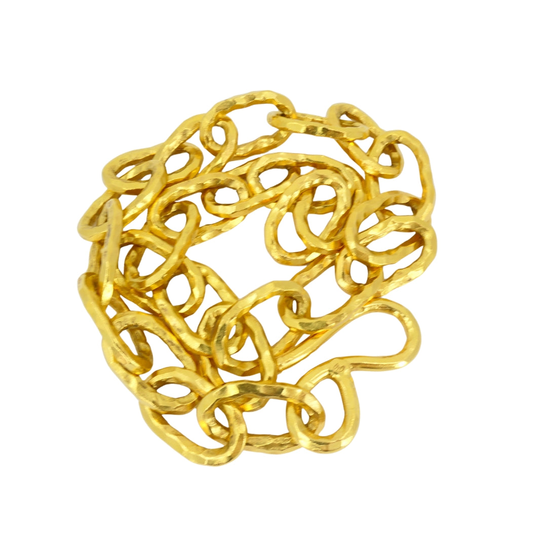 Jean Mahie Vintage 22k Gold Heavy Chain Necklace