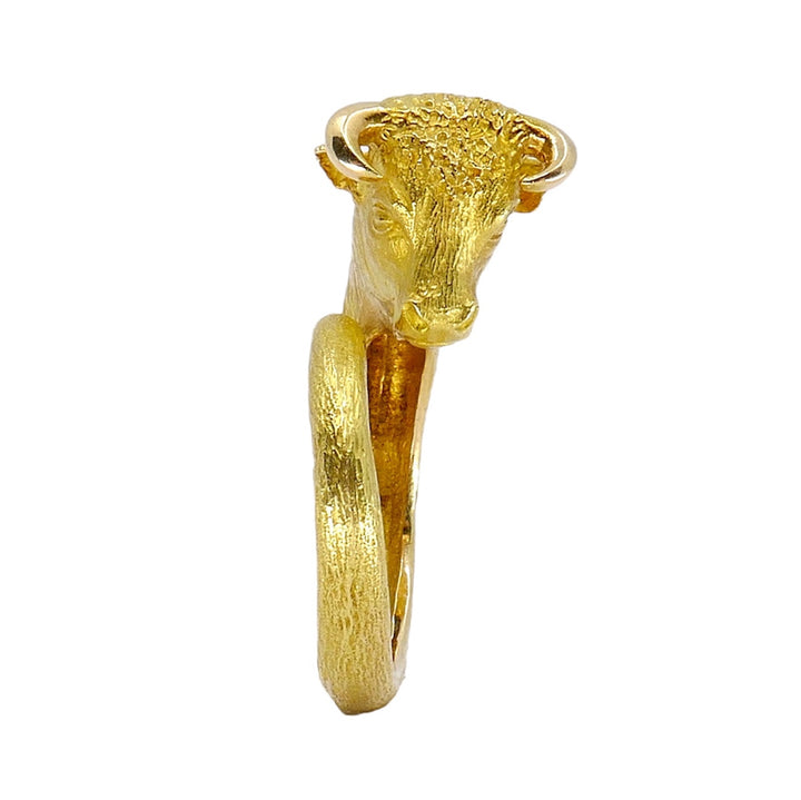 George L'Enfant for Cartier 18k Gold Taurus Bull Ring