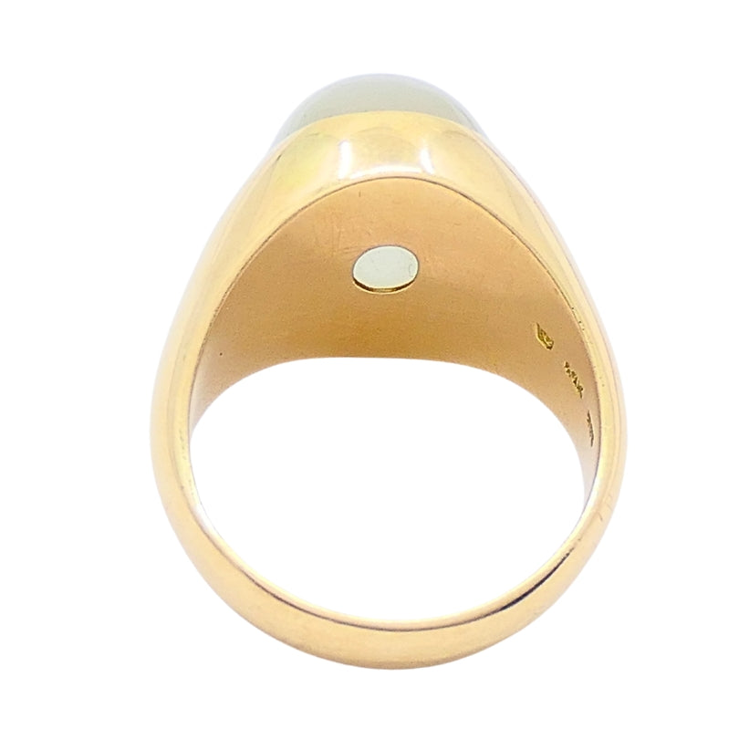 Vintage 14k Gold Moonstone Cabochon Ring