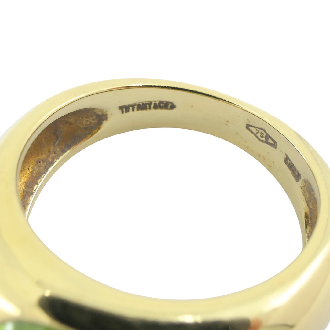 Tiffany & Co. Ring Peridot 18k Gold Band Ring
