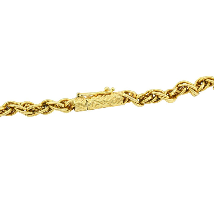 Vintage Tiffany & Co. 18k Gold Rope Chain Necklace