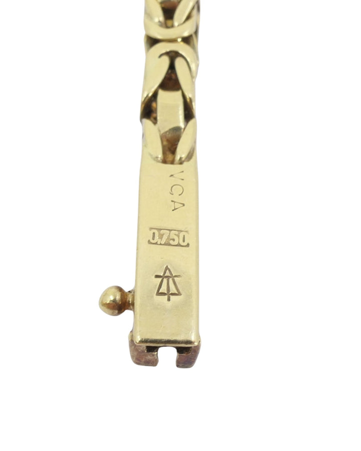 Van Cleef & Arpel Station Necklace 18k Gold Extra Long Chain Necklace