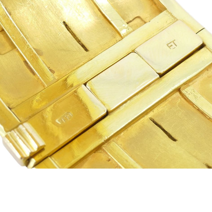 Vintage 18k Gold Geometric Cuff Bracelet