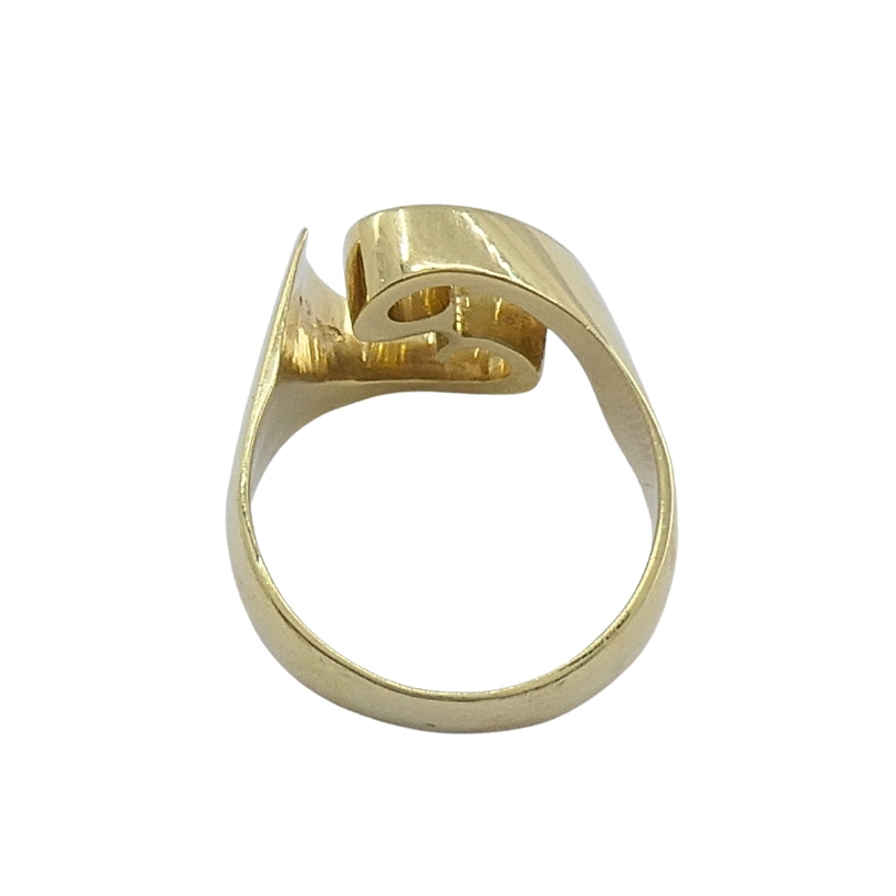 Renato Cipullo 18k Gold Sculptural Swirl Ring
