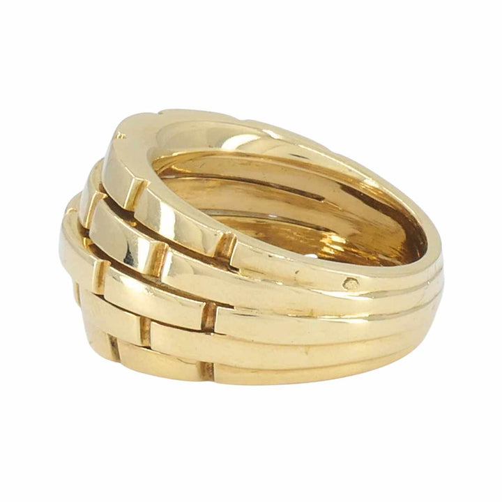 Vintage Cartier Maillon Panthère 18k Yellow Gold Dome Ring
