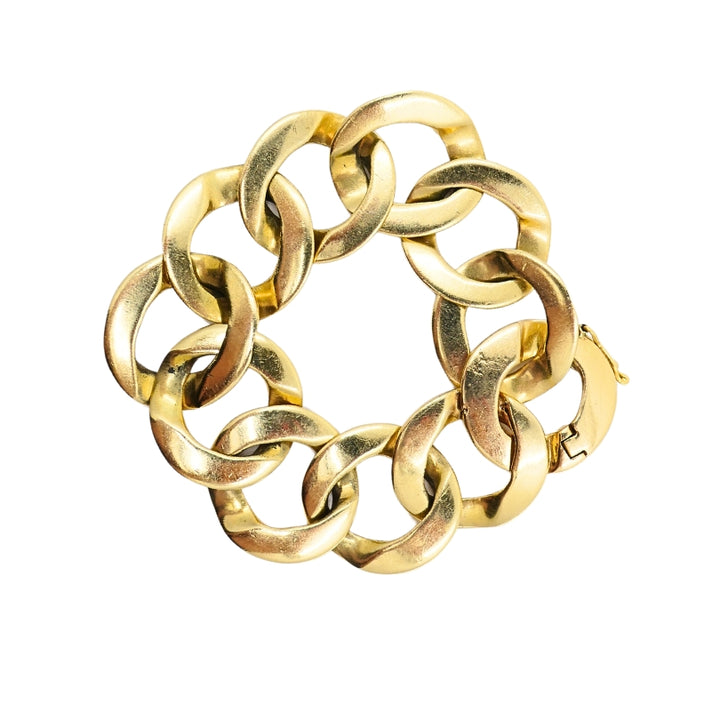 Vintage 14k Gold Curb Link Bracelet