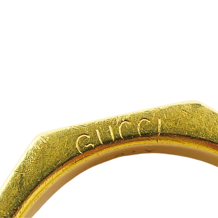 Gucci Ring Vintage Link to Love 18k Gold Enamel