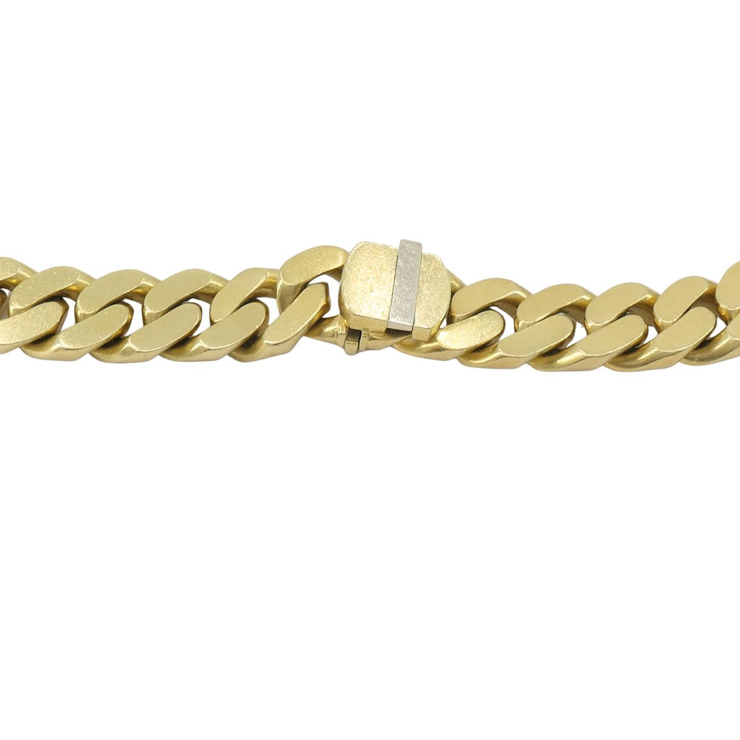 Vintage Bvlgari 18k Yellow Gold Heavy Curb Link Chain Bulgari Necklace