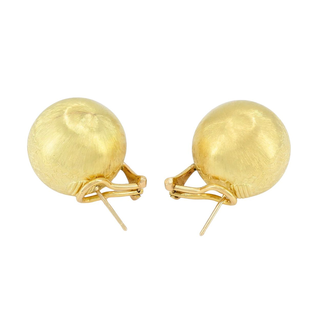 Vintage Buccellati 18k Gold Ball Earrings