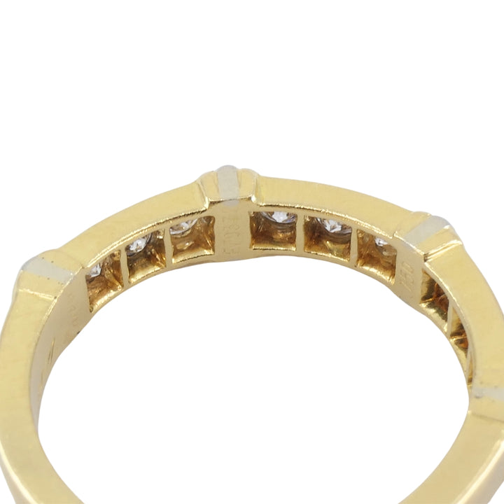 Vintage Cartier Diamond Ring 18k Yellow and White Gold