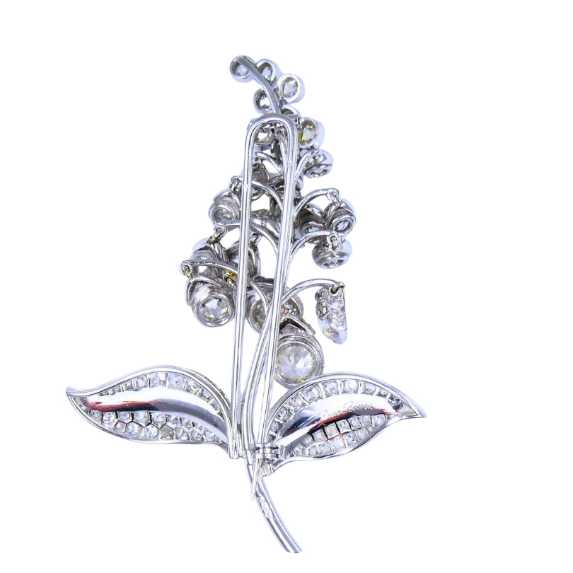 Antique Rene Boivin Platinum Diamond Brooch Circa 1880s