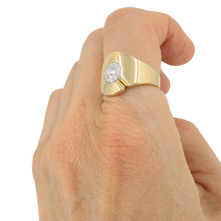 Dinh Van Menottes Ring 18k Gold Diamond