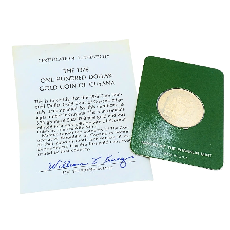 The 1976 One Hundred Dollar Commemorative Gold Coin