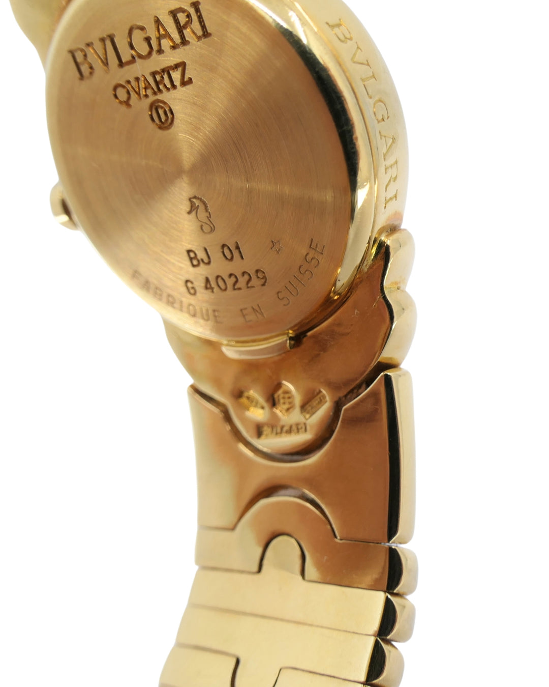 Bvlgari Bulgari Parentesi Gold Watch and Parentesi Bracelet 18k Gold Set