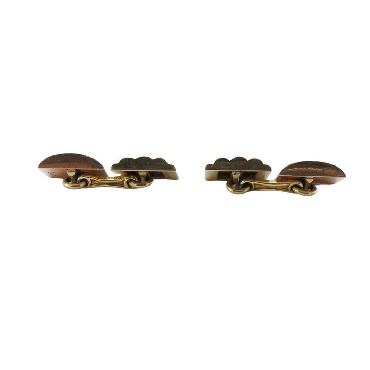 1940s Tiffany & Co. 14k Yellow & Rose Gold Cuff Links