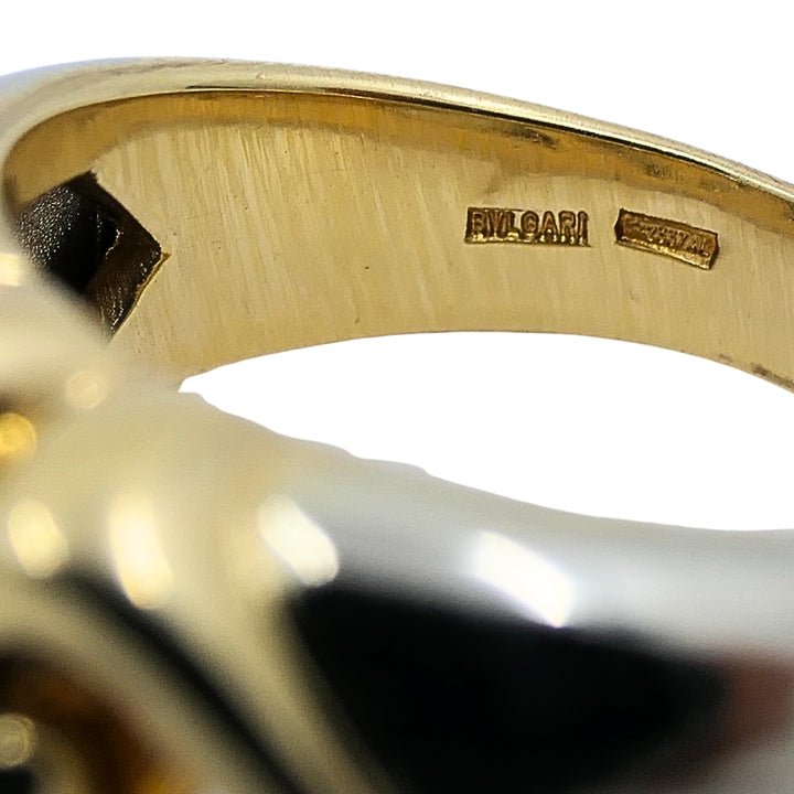 Bulgari 18k Two-Tone Gold Doppio Double Heart Ring