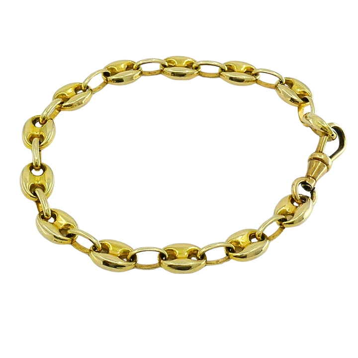Vintage 14k Yellow Gold Mariner Link Bracelet