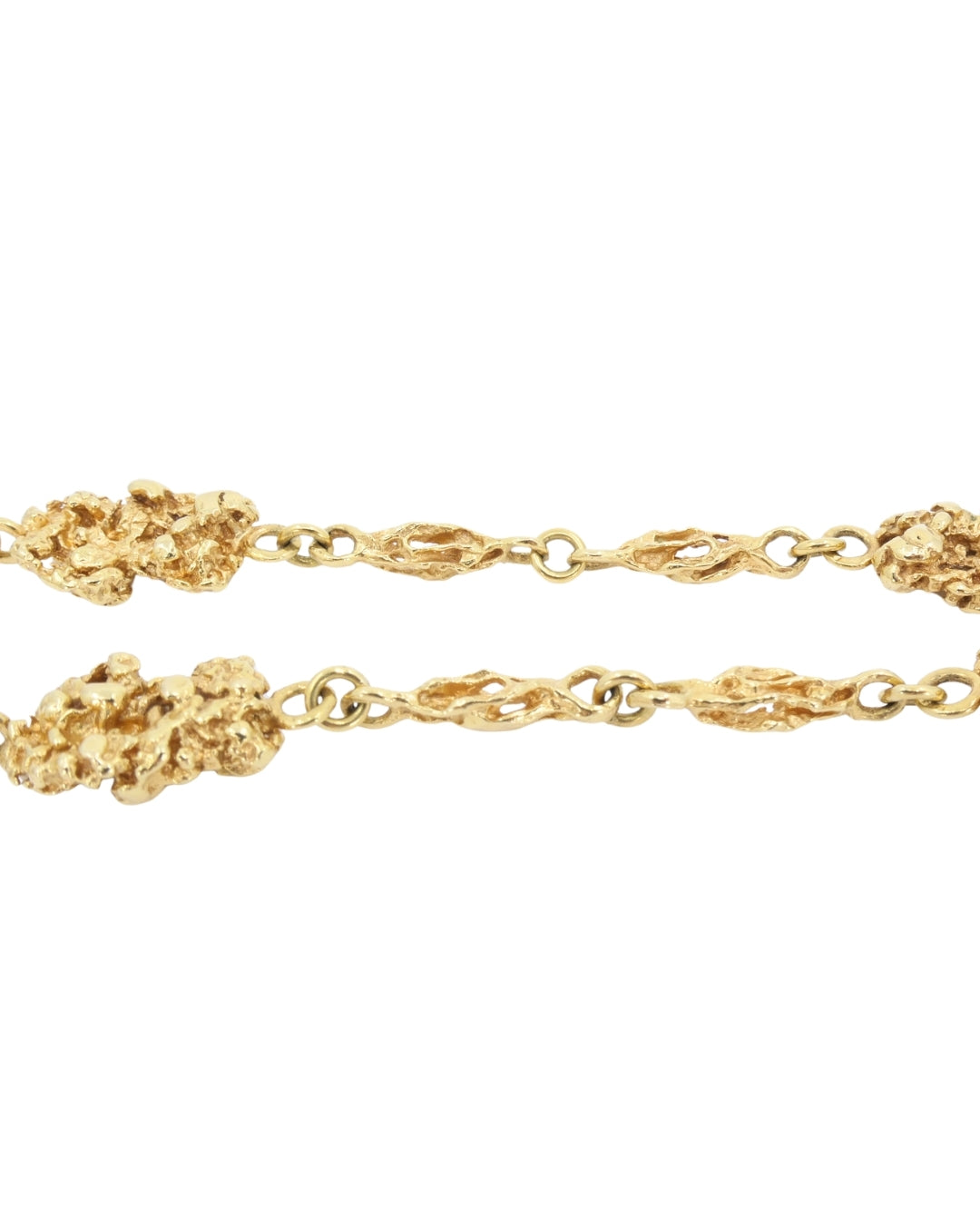 Vintage Van Cleef & Arpels 18k Gold Nuggets Chain Necklace