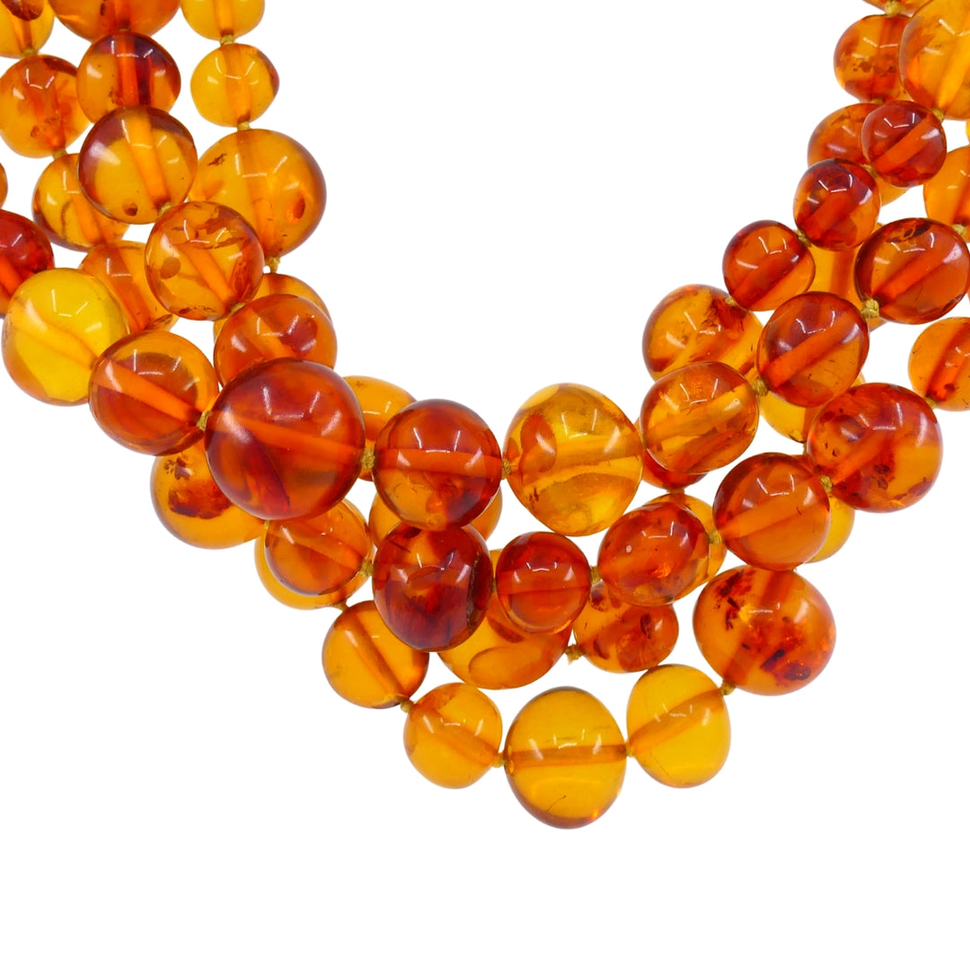 Paloma Picasso for Tiffany & Co. Amber Bead Gold Necklace