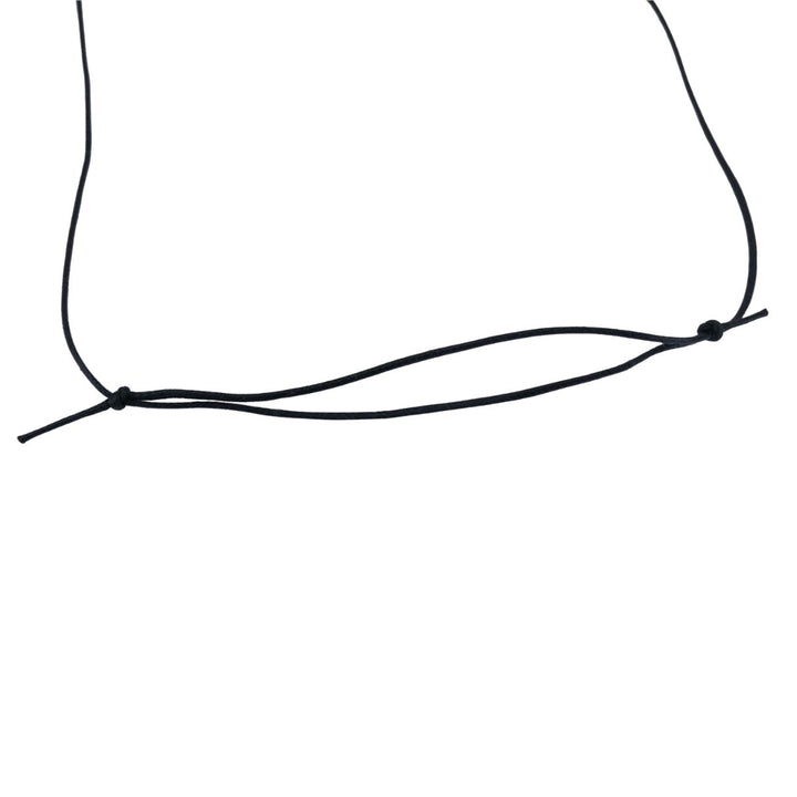 Pomellato Sterling Silver Heart Pendant Black Cord Necklace