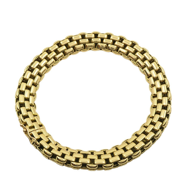 Vintage Cartier Paris 18k Gold Retro Grid Link Bracelet, 1950s-1970s