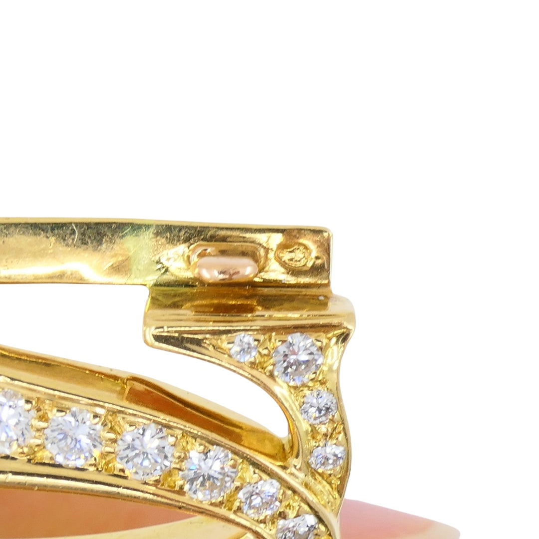 Cartier Penelope Bracelet Double C 18k Gold Diamond Link Bracelet